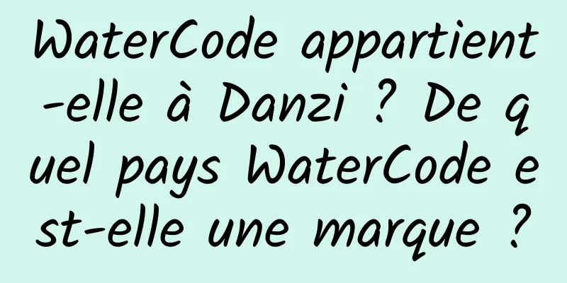 WaterCode appartient-elle à Danzi ? De quel pays WaterCode est-elle une marque ?