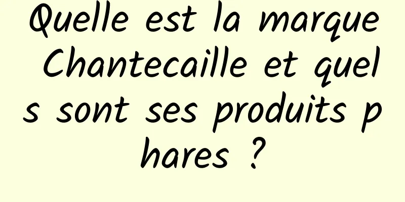 Quelle est la marque Chantecaille et quels sont ses produits phares ?