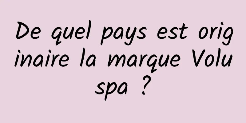 De quel pays est originaire la marque Voluspa ?