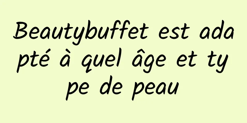 Beautybuffet est adapté à quel âge et type de peau