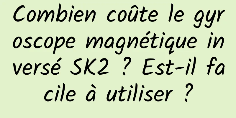 Combien coûte le gyroscope magnétique inversé SK2 ? Est-il facile à utiliser ?