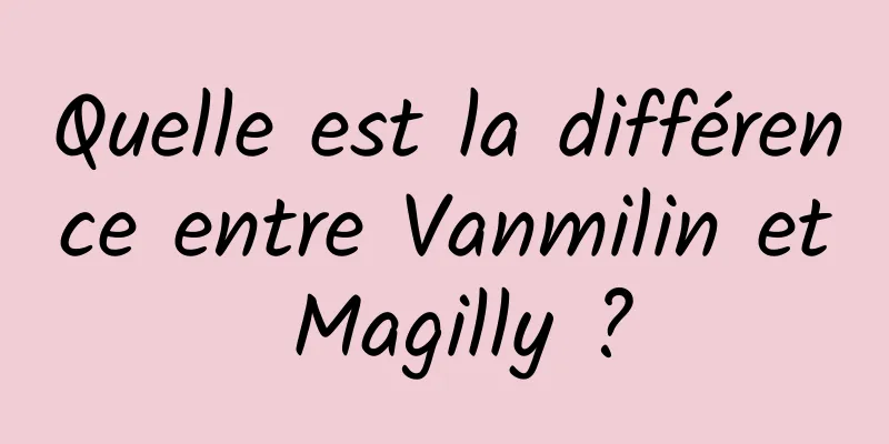 Quelle est la différence entre Vanmilin et Magilly ?