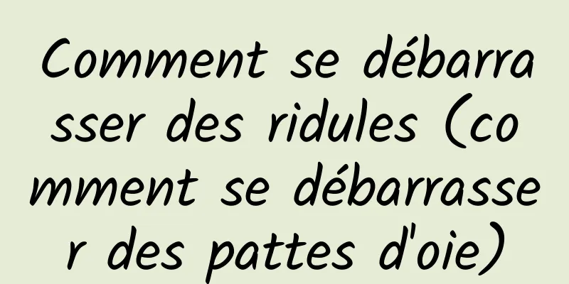 Comment se débarrasser des ridules (comment se débarrasser des pattes d'oie)