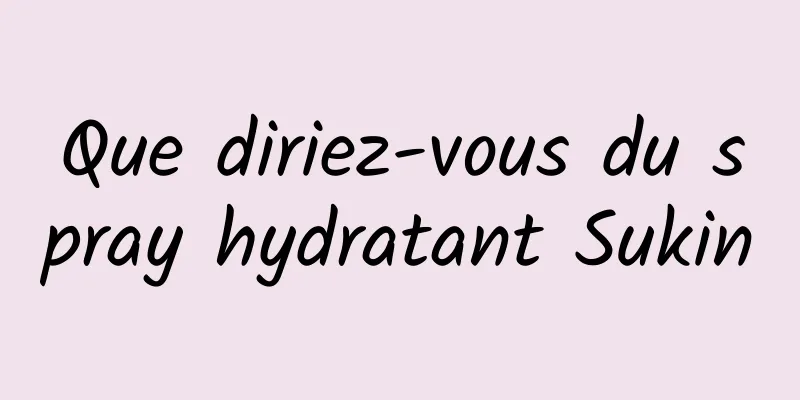 Que diriez-vous du spray hydratant Sukin