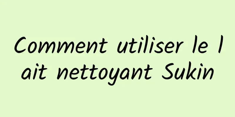 Comment utiliser le lait nettoyant Sukin