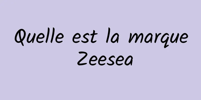 Quelle est la marque Zeesea