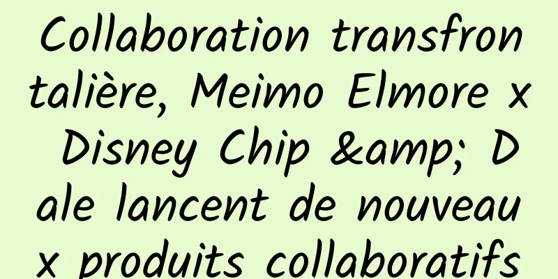 Collaboration transfrontalière, Meimo Elmore x Disney Chip & Dale lancent de nouveaux produits collaboratifs