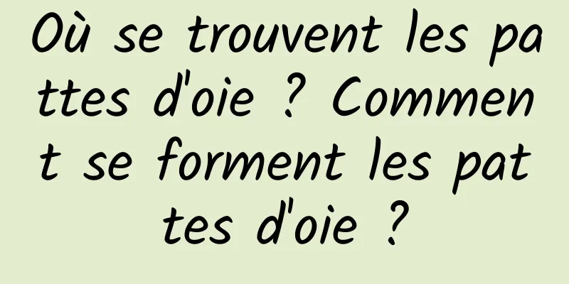 Où se trouvent les pattes d'oie ? Comment se forment les pattes d'oie ?