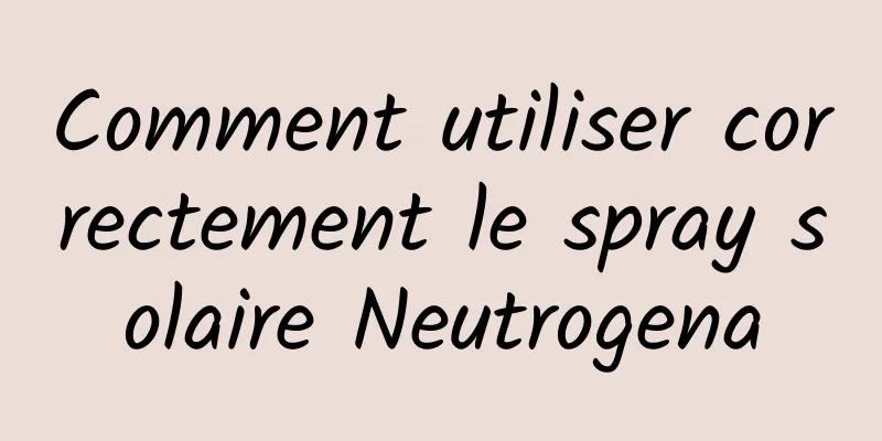Comment utiliser correctement le spray solaire Neutrogena
