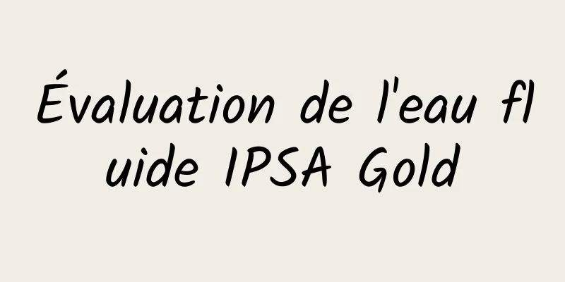 Évaluation de l'eau fluide IPSA Gold