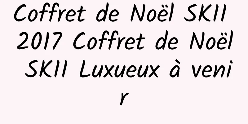 Coffret de Noël SKII 2017 Coffret de Noël SKII Luxueux à venir