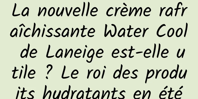La nouvelle crème rafraîchissante Water Cool de Laneige est-elle utile ? Le roi des produits hydratants en été